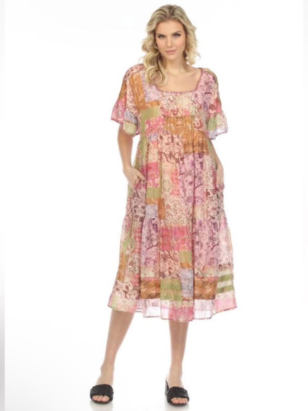 Johnny Was Macy Midi Dress